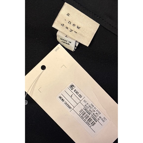 NEW A New Day Women Black Lace Trim Knee Length Skirt, Size L - Picture 4 of 7